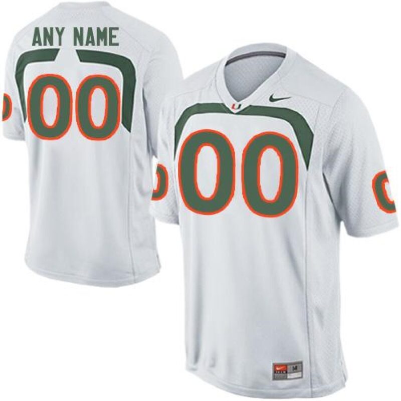 6861c493beaa2_1 Hurricanes Personalized Authentic White NCAA Jersey