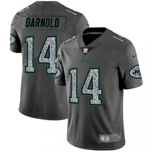 6861c499d2efc_1 Men's New York Jets #14 Sam Darnold 2019 Gray Fashion Static Limited Stitched NFL Jersey