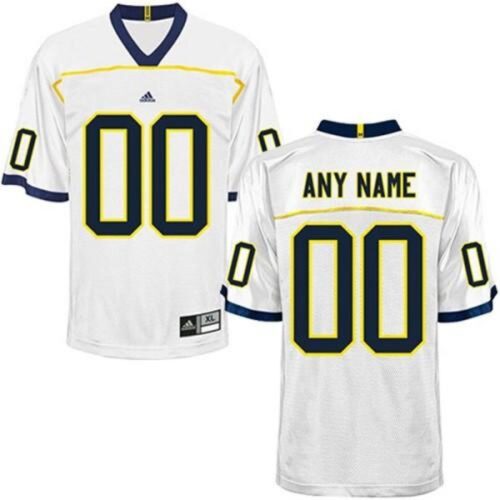 6861c49b6f716_1 Wolverines Personalized Authentic White NCAA Jersey