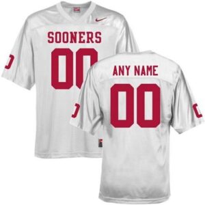 6861c4a0cb57f_1 Sooners Personalized Authentic White NCAA Jersey