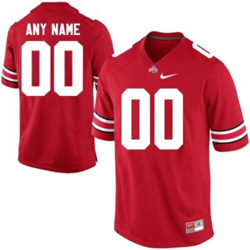 6861c4abb3fe7_1 Buckeyes Personalized Authentic Red NCAA Jersey
