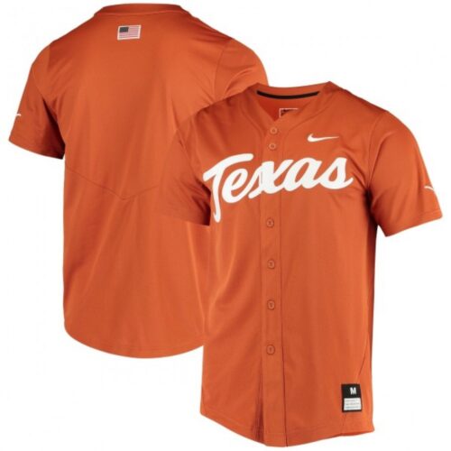 6861c4b5f26bd_1 Men's Texas Longhorns Custom Orange Stitched Jersey