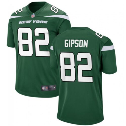 6861c4bcac234_1 Men's New York Jets #82 Xavier Gipson Green Stitched Jersey