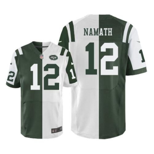 6861c4c90f17b_1 Jets #12 Joe Namath Green/White Men's Stitched NFL Elite Split Jersey