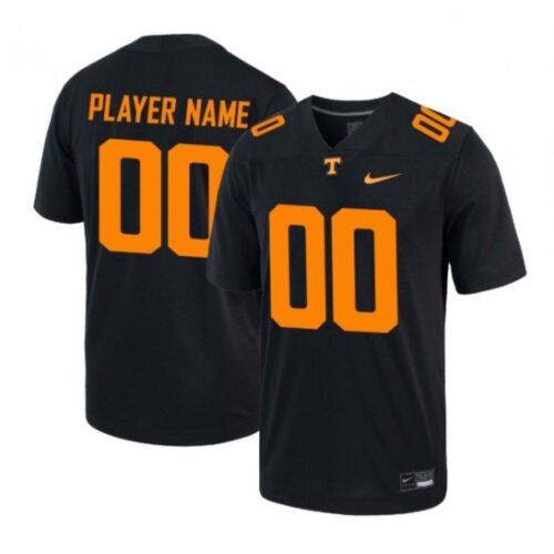 6861c4fa60bd3_1 Toddlers Tennessee Volunteers Customized Black Stitched Game Jersey