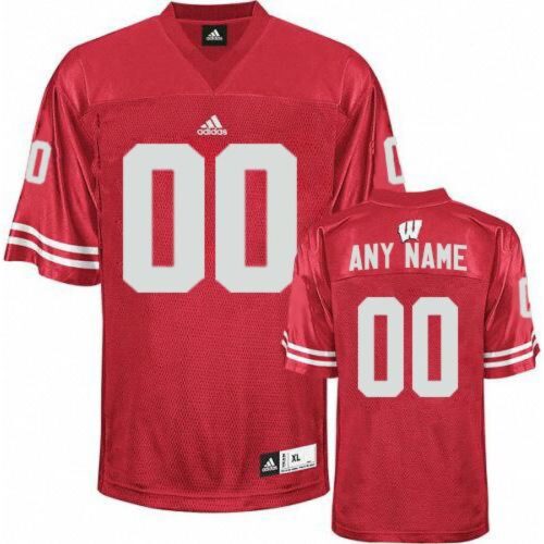 6861c50f0c7b1_1 Badgers Personalized Authentic Red NCAA Jersey