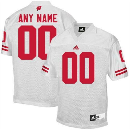 6861c511d0d2e_1 Badgers Personalized Authentic White NCAA Jersey