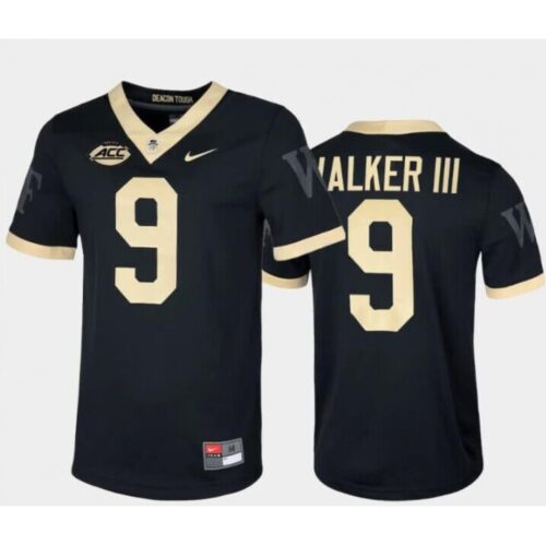 6861c5244ab28_1 Men's Wake Forest Demon Deacons Customized Black Stitched Football Jersey