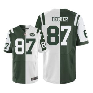 6861c52bafce8_1 Jets #87 Eric Decker Green/White Men's Stitched NFL Elite Split Jersey