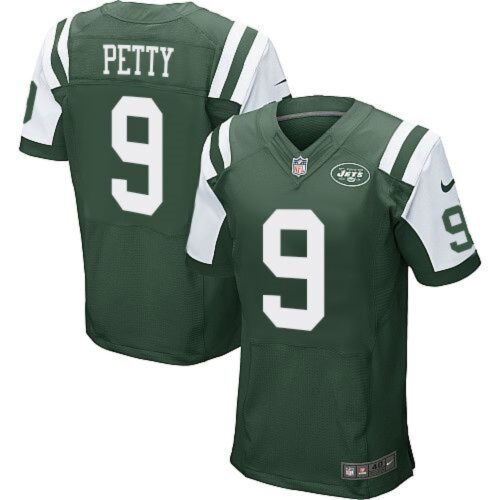 6861c5321d9cb_1 Jets #9 Bryce Petty Green Team Color Men's Stitched NFL Elite Jersey