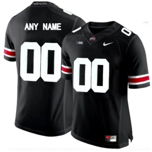 6861c53be5887_1 Men's Ohio State Buckeyes ACTIVE PLAYER Custom Black Stitched Jersey