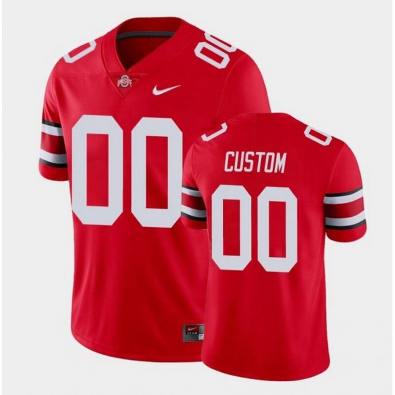 6861c541a2549_1 Men's Ohio State Buckeyes ACTIVE PLAYER Custom Red College Stitched Jersey