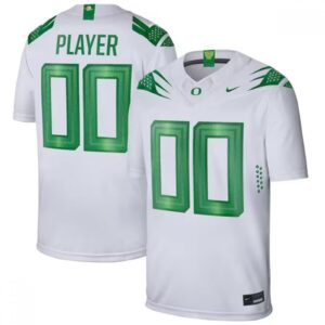 6861c556ebdd9_1 Men's Oregon Ducks Active Player Custom White Stitched Football Jersey