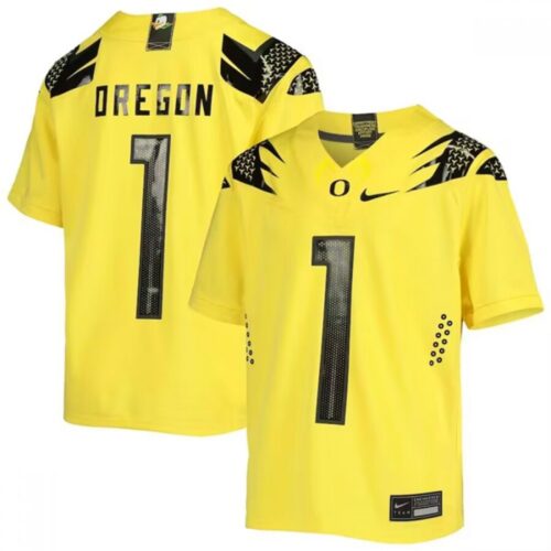 6861c559b3217_1 Men's Oregon Ducks Active Player Custom Yellow Stitched Football Jersey