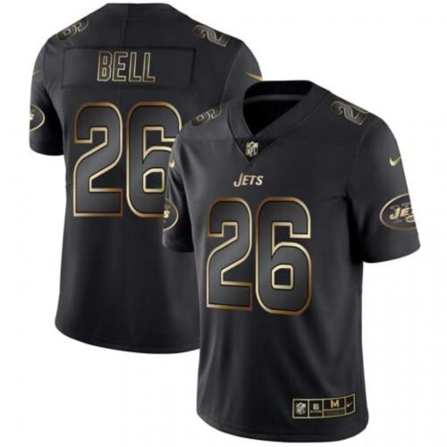 6861c55b54ad2_1 Men's New York Jets #26 Le'Veon Bell 2019 Black Gold Edition Stitched NFL Jersey