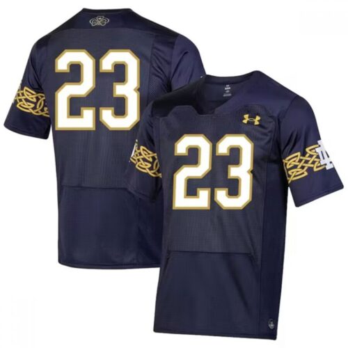 6861c55ef15d1_1 Men's Notre Dame Fighting Irish ACTIVE PLAYER Custom 2023 Navy Stitched Jersey