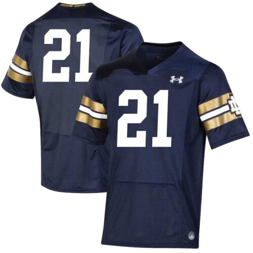 6861c5618d743_1 Men's Notre Dame Fighting Irish Navy Custom Jersey