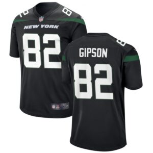 6861c564a7897_1 Men's New York Jets #82 Xavier Gipson Black Stitched Jersey
