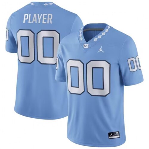 6861c57cd3325_1 Men's North Carolina Tar Heels Active Player Custom Blue Stitched Football Jersey