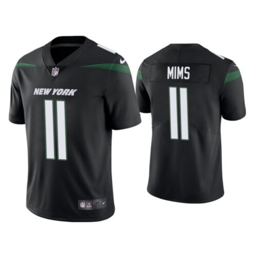 6861c5885cb37_1 Men's New York Jets #11 Denzel Mims Black Vapor Untouchable Limited Stitched Jersey