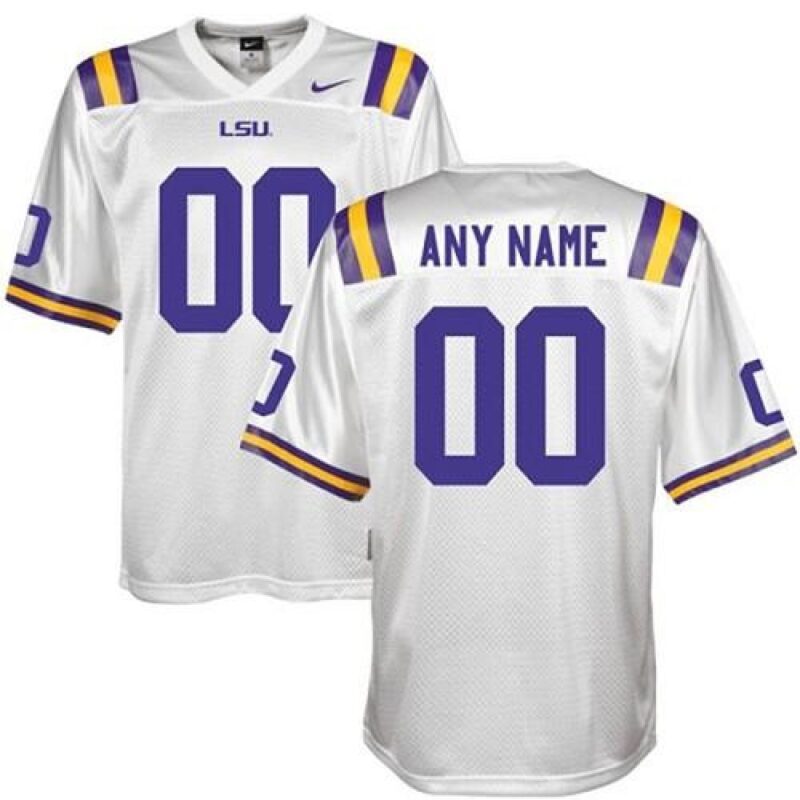 6861c58fd466e_1 LSU Tigers Personalized Authentic White NCAA Jersey