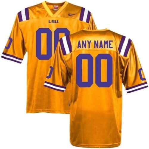 6861c592ae9b4_1 LSU Tigers Personalized Authentic Yellow NCAA Jersey