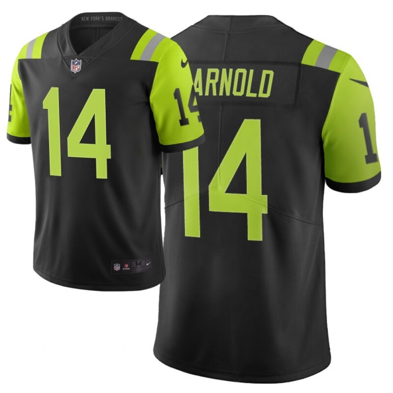 6861c594c6d39_1 Men's New York Jets #14 Sam Darnold Black /Green 2019 City Edition Limited Stitched NFL Jersey