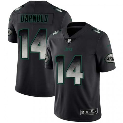 6861c59819de2_1 Men's New York Jets #14 Sam Darnold Black 2019 Smoke Fashion Limited Stitched NFL Jersey