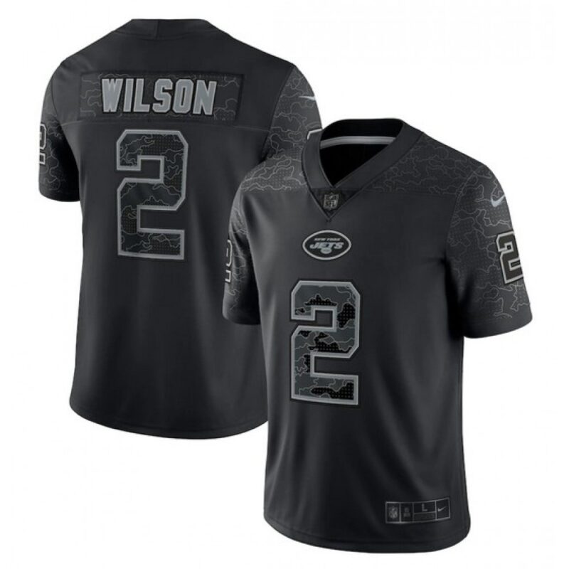 6861c5b7e08f3_1 Men's New York Jets #2 Zach Wilson Black Reflective Limited Stitched Football Jersey