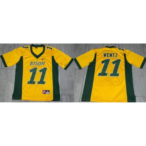 6861c5c0aa7a2_1 Men's North Dakota State Bison Active Player Custom Yellow Stitched Football Jersey