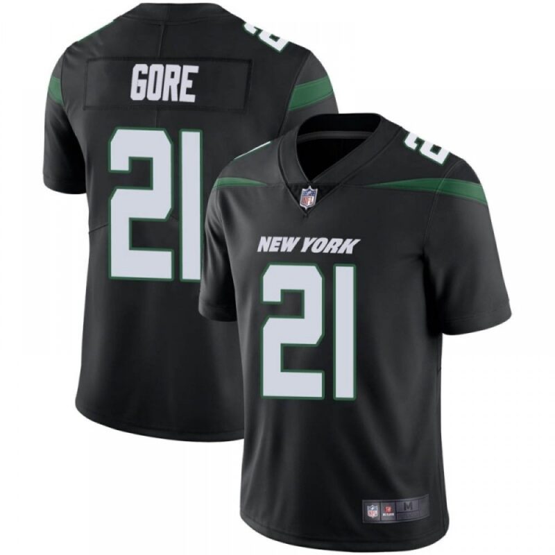 6861c5c154a2a_1 Men's New York Jets #21 Frank Gore Black Vapor Untouchable Limited Stitched Jersey