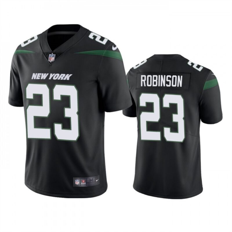 6861c5cae0ed9_1 Men's New York Jets #23 James Robinson Black Vapor Untouchable Limited Stitched Jersey