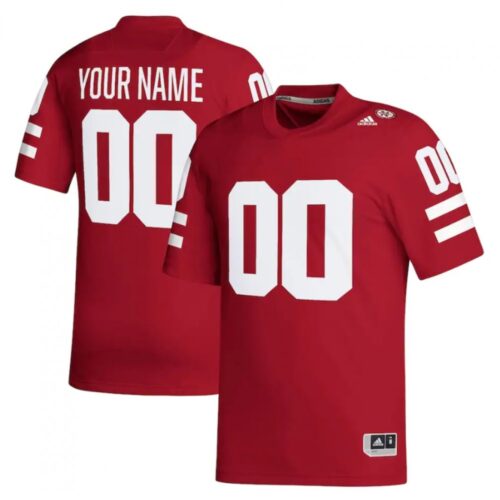 6861c5cb97666_1 Men's Nebraska Huskers Scarlet Replica Custom Football Jersey Customized Black Stitched Game Jersey