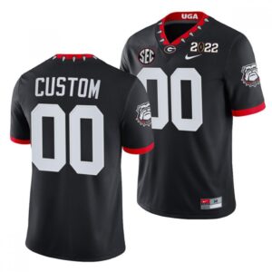 6861c5ce464ef_1 Men's Georgia Bulldogs ACTIVE PLAYER Custom 2022 Patch Black College Football Stitched Jersey
