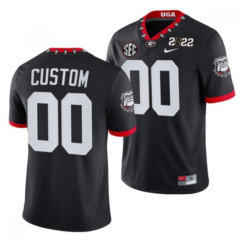 6861c5ce464ef_1 Men's Georgia Bulldogs ACTIVE PLAYER Custom 2022 Patch Black College Football Stitched Jersey