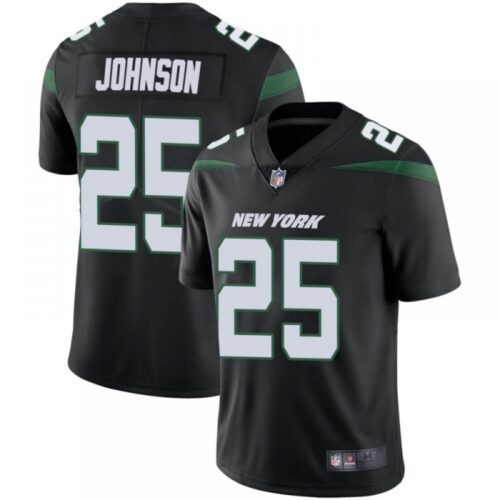 6861c5d7cf2cf_1 Men's New York Jets #25 Ty Johnson Black Vapor Untouchable Limited Stitched Jersey