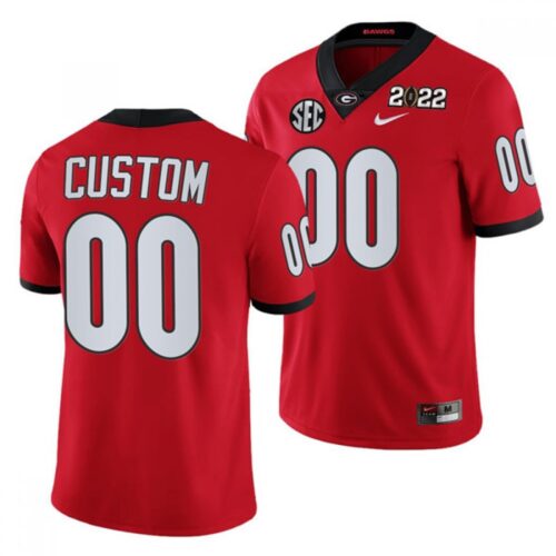 6861c5dea55d5_1 Men's Georgia Bulldogs ACTIVE PLAYER Custom 2022 Patch Red College Football Stitched Jersey