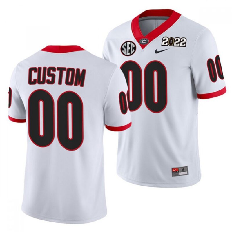 6861c5e94936e_1 Men's Georgia Bulldogs ACTIVE PLAYER Custom 2022 Patch White College Football Stitched Jersey