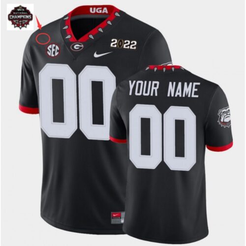 6861c5ec0c623_1 Men's Georgia Bulldogs Customized 2021/22 Black CFP National Champions Stitched Jersey