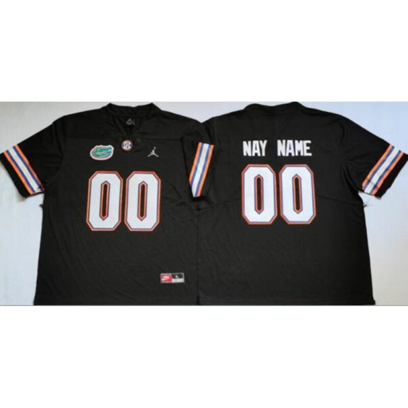 6861c62b368b8_1 Men's Florida Gators Custom Black Stitched Jersey