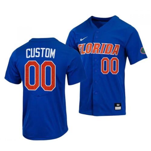 6861c62ddad5c_1 Men's Florida Gators Custom Royal College Stitched Football Jersey