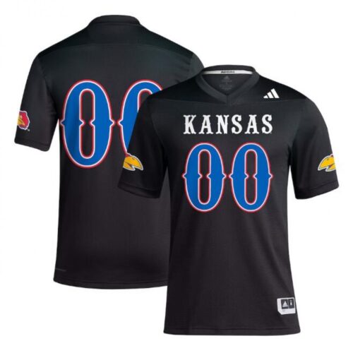 6861c643c5272_1 Men's Kansas Jayhawks Custom Black Stitched Football Jersey