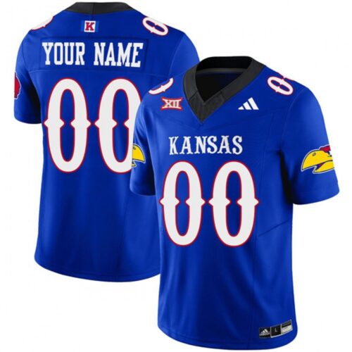 6861c65166186_1 Men's Kansas Jayhawks ACTIVE PLAYER Custom Royal 2023 F.U.S.E. Vapor Limited Stitched Jersey