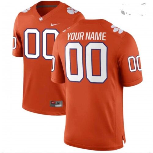 6861c69cafc7f_1 Men's Clemson Tigers Orange Custom Game Jersey