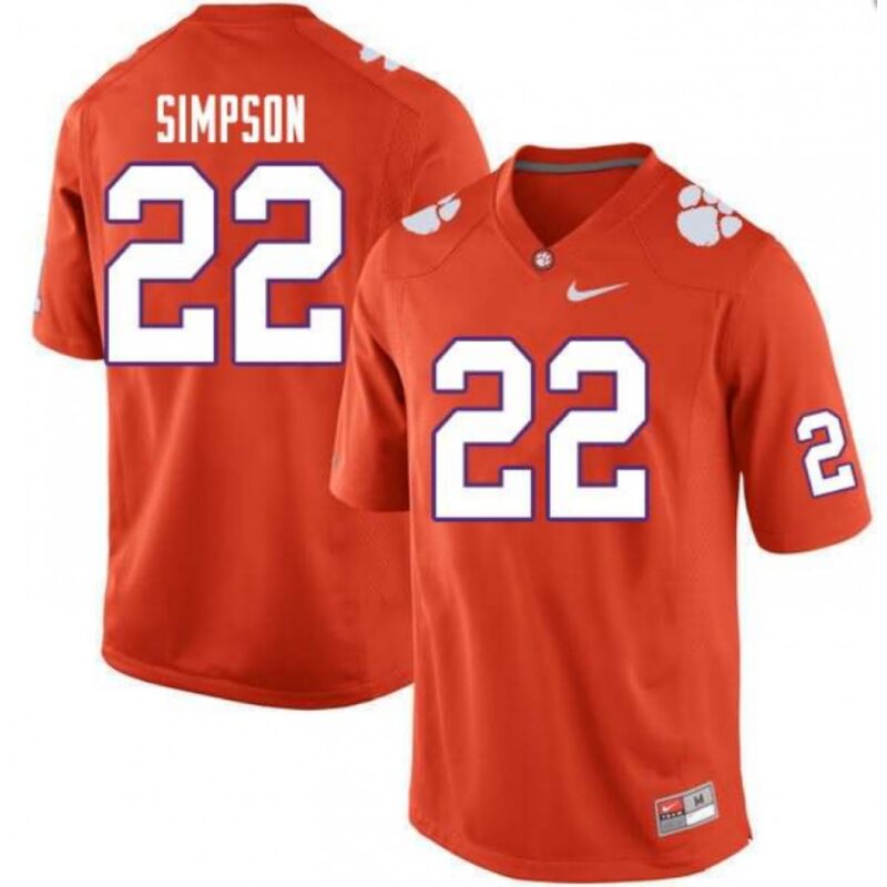 6861c6a4c2ad3_1 Youth Clemson Tigers Orange Custom Stitched Jersey