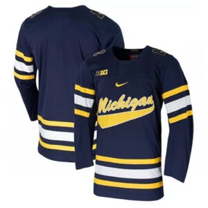 6861c727953cf_1 Men's Michigan Wolverines Navy Stitched Football Jersey