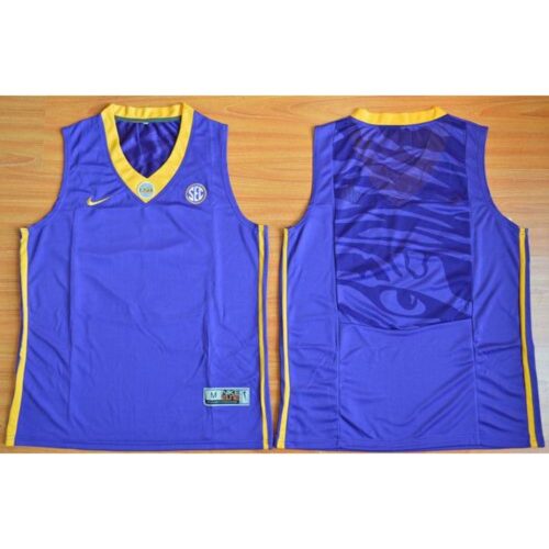 6861c771311f8_1 LSU Tigers Blank Purple Basketball Stitched NCAA Jersey