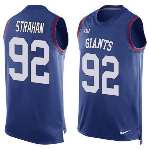 6861c77260947_1 Giants #92 Michael Strahan Royal Blue Team Color Men's Stitched NFL Limited Tank Top Jersey
