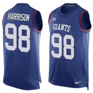6861c7759c0de_1 Giants #98 Damon Harrison Royal Blue Team Color Men's Stitched NFL Limited Tank Top Jersey