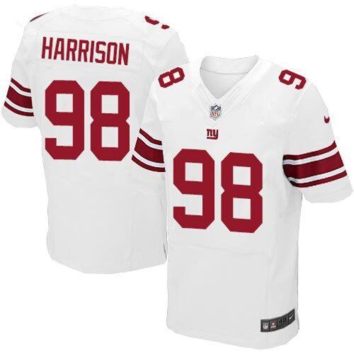 6861c7e0a67e5_1 Giants #98 Damon Harrison White Men's Stitched NFL Elite Jersey